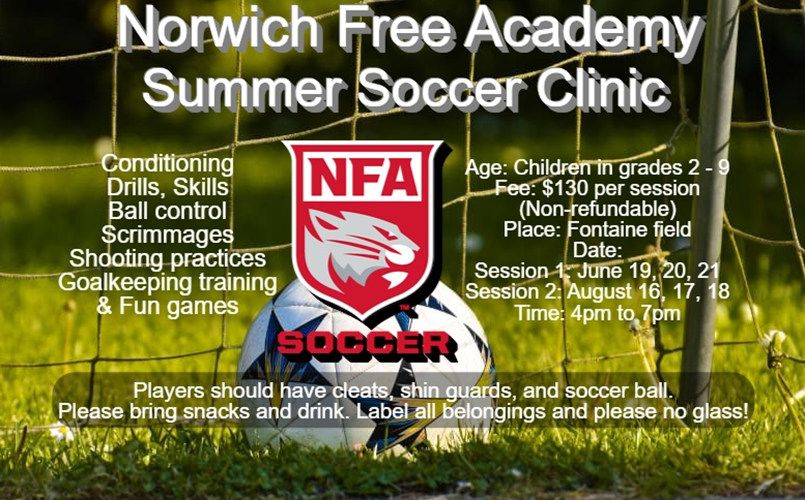 NFA - Summer Soccer Clinics - Register NOW!