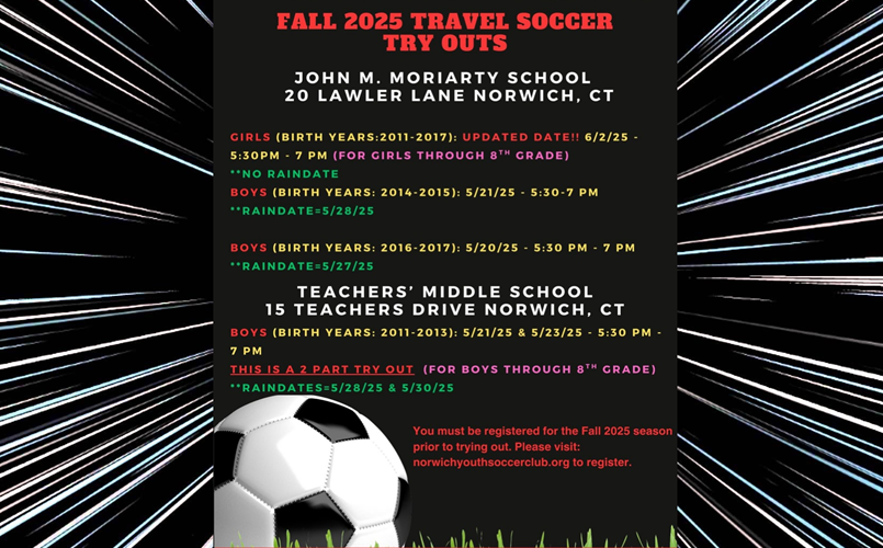 NYSC Fall 2025 Travel Soccer Tryouts - Register Now!